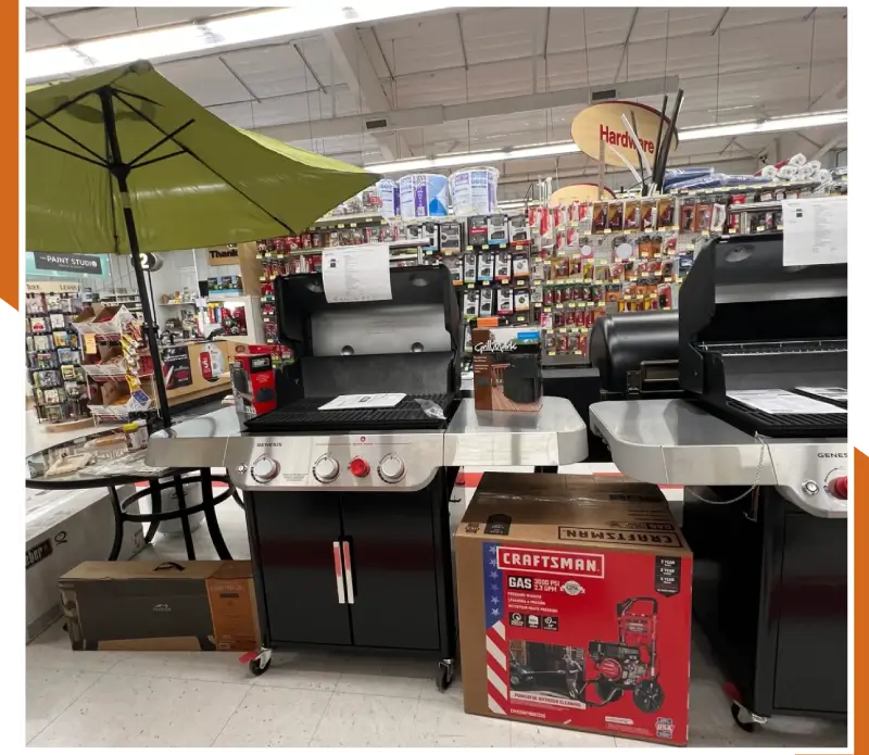 A store with many different types of grills.